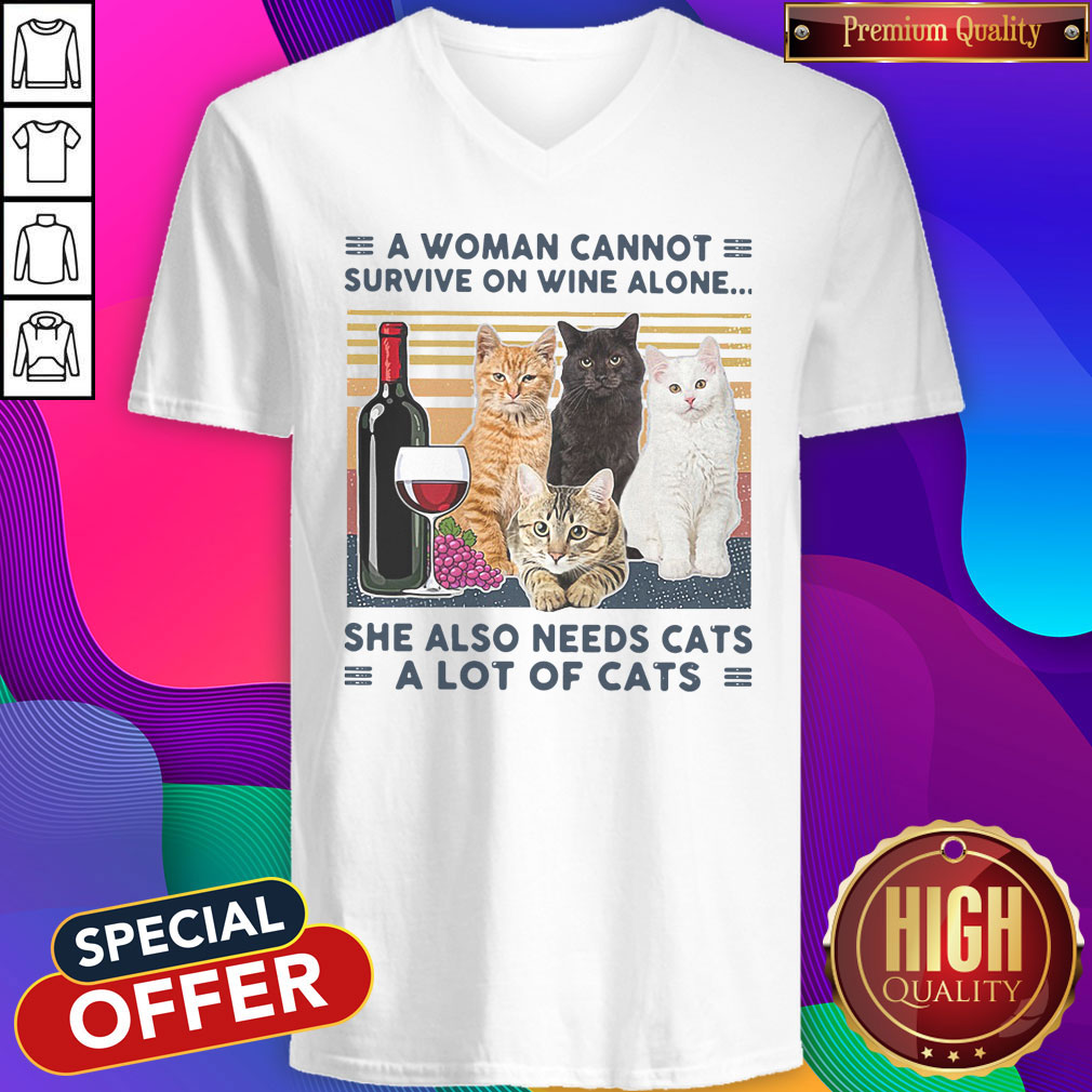 a-woman-cannot-survive-on-wine-alone-she-also-needs-cats-a-lot-of-cats-vintage-v-neck.jpeg