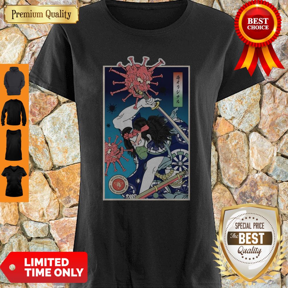 Awesome Good Samurai Vs Coronavirus Shirt