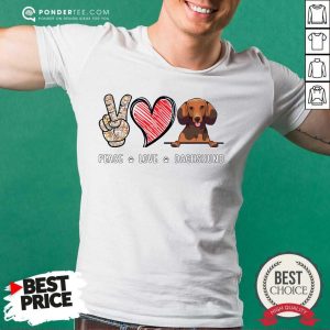 Dachshund Peace Love Shirt
