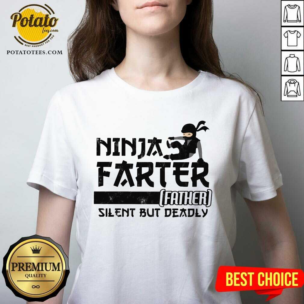Ninja Farter Father Silent But Deadly White Shirt