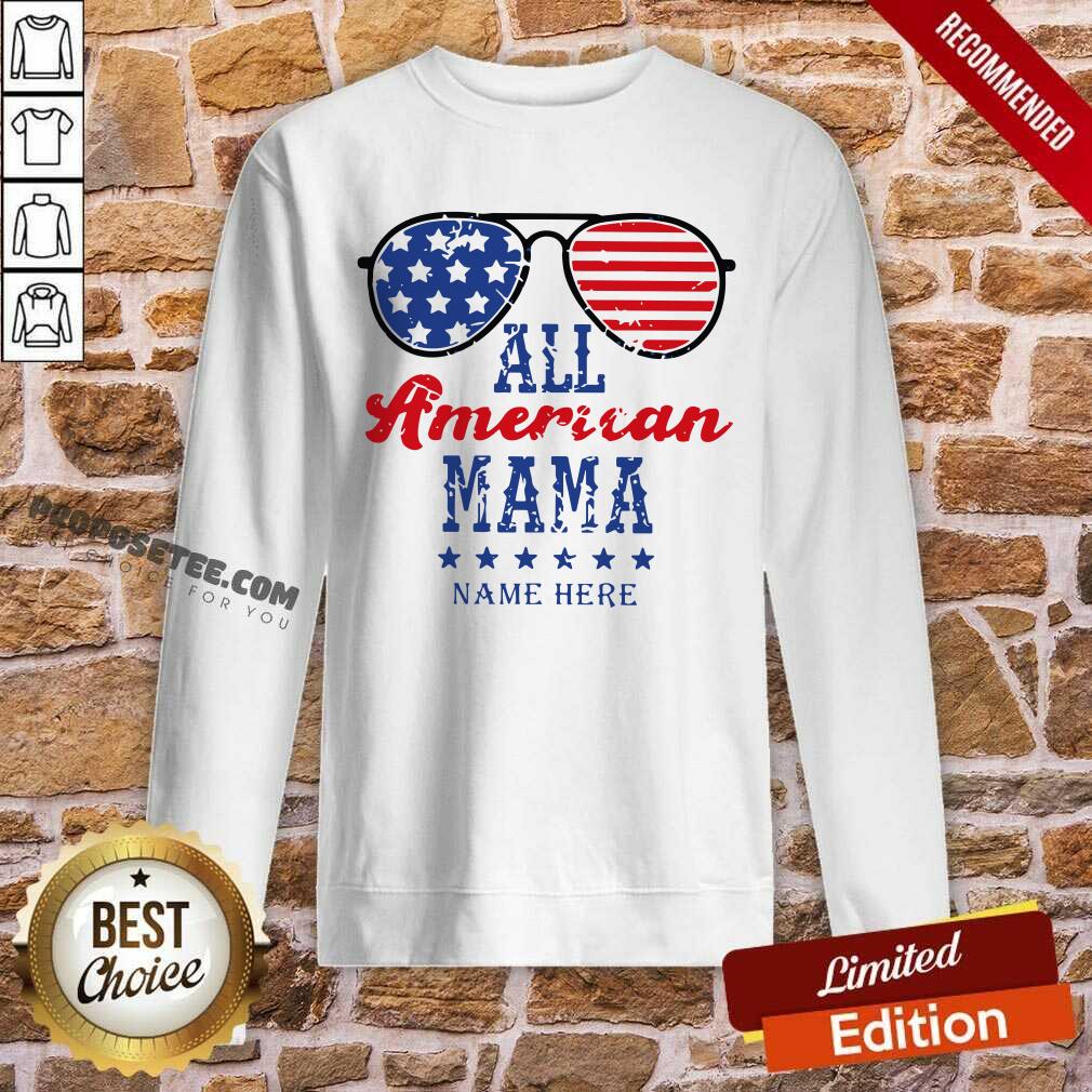 All American Mom Name Here Shirt