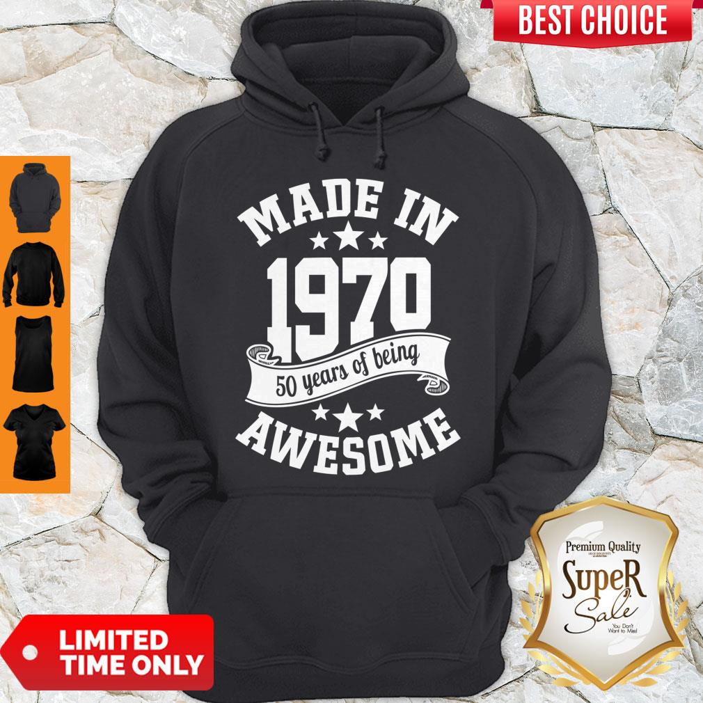 Nice Made In 1970 50 Years Of Being Awesome Shirt