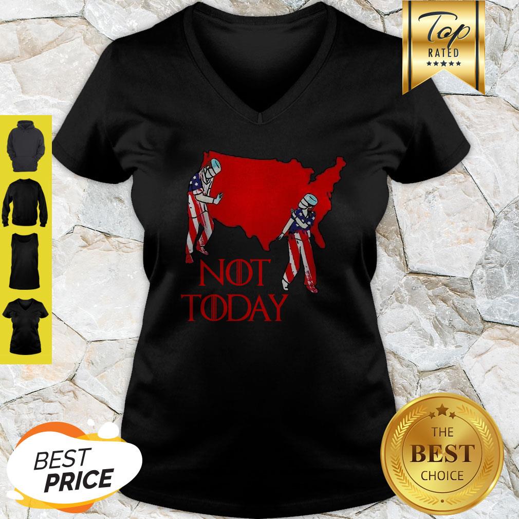 America Map Nurse Not Today Coronavirus Shirt