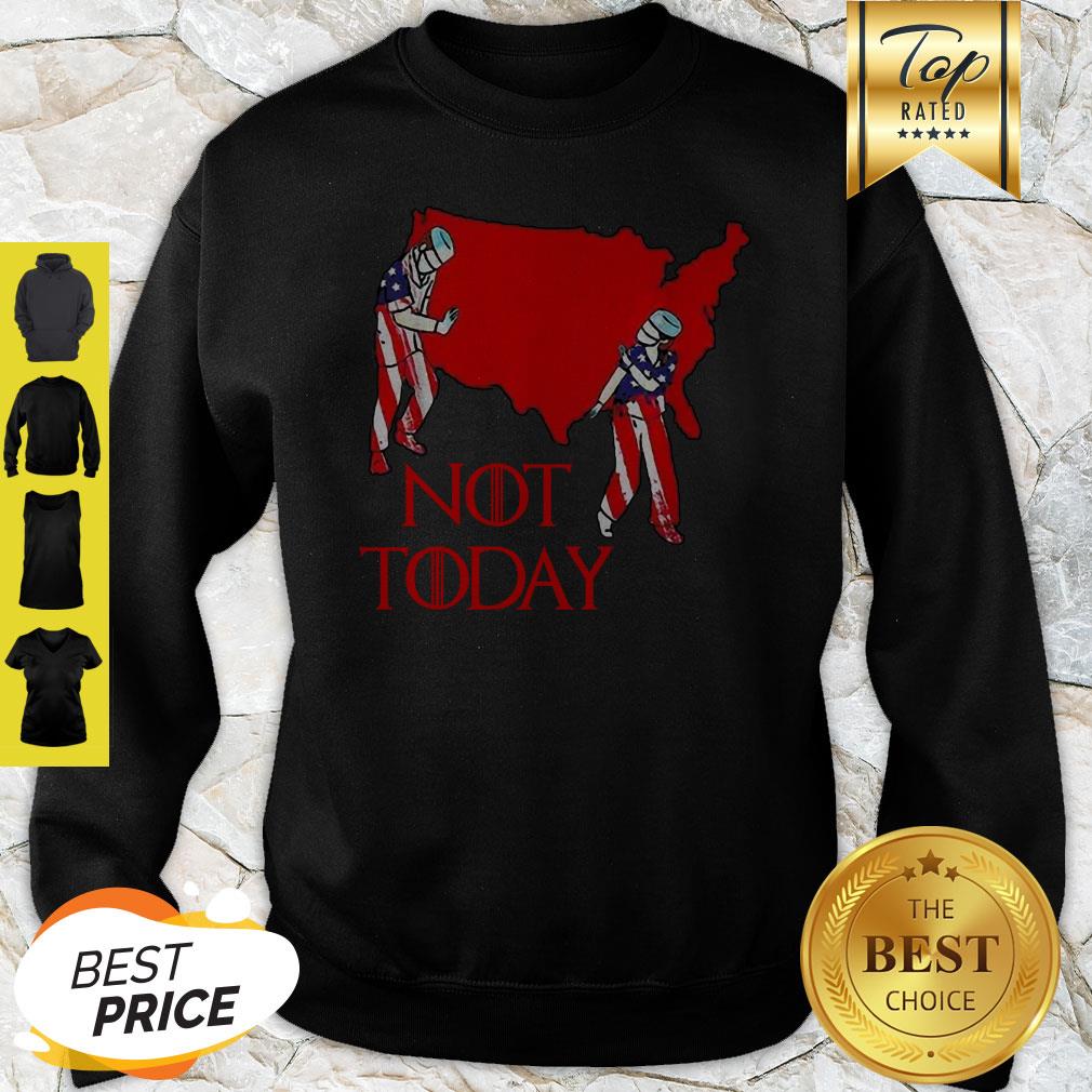 America Map Nurse Not Today Coronavirus Shirt