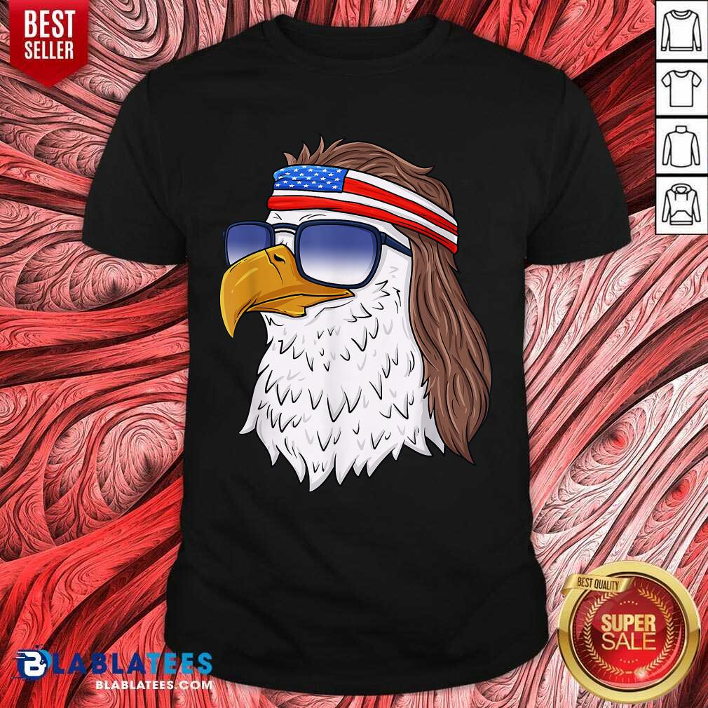 American Bald Eagle Mullet 4th Of July Funny USA Patriotic Shirt