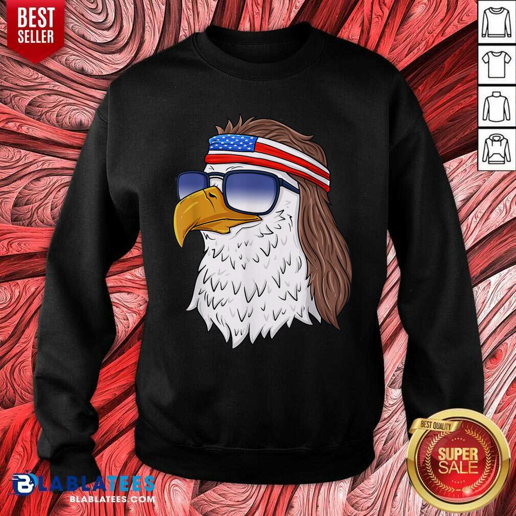 American Bald Eagle Mullet 4th Of July Funny USA Patriotic Shirt