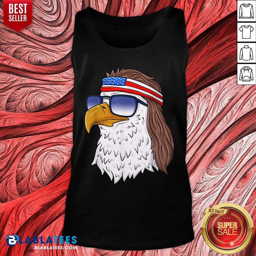 American Bald Eagle Mullet 4th Of July Funny USA Patriotic Shirt