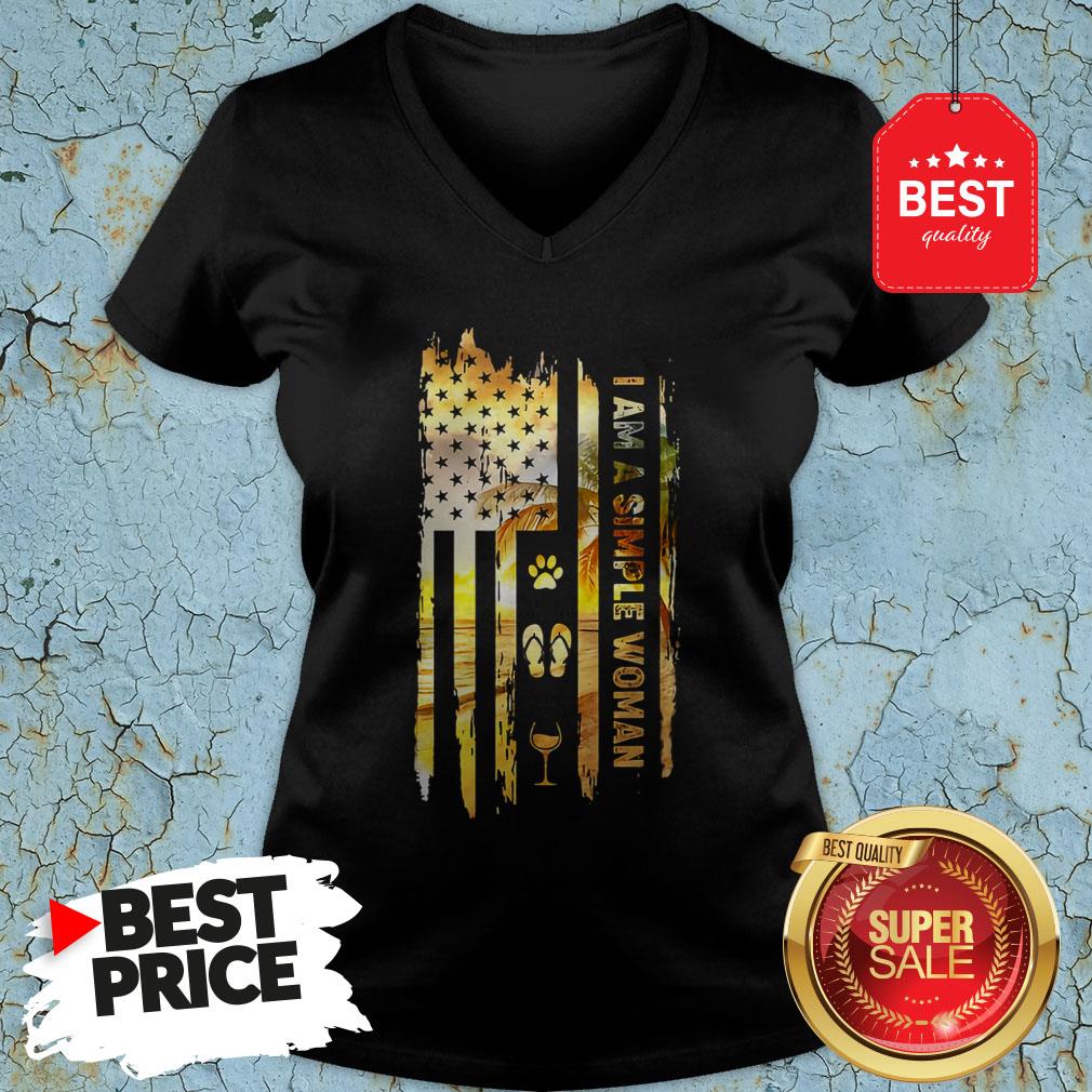 American Flag I’m A Michigan Girl Like Dog Paw Flip Flops Wine Shirt