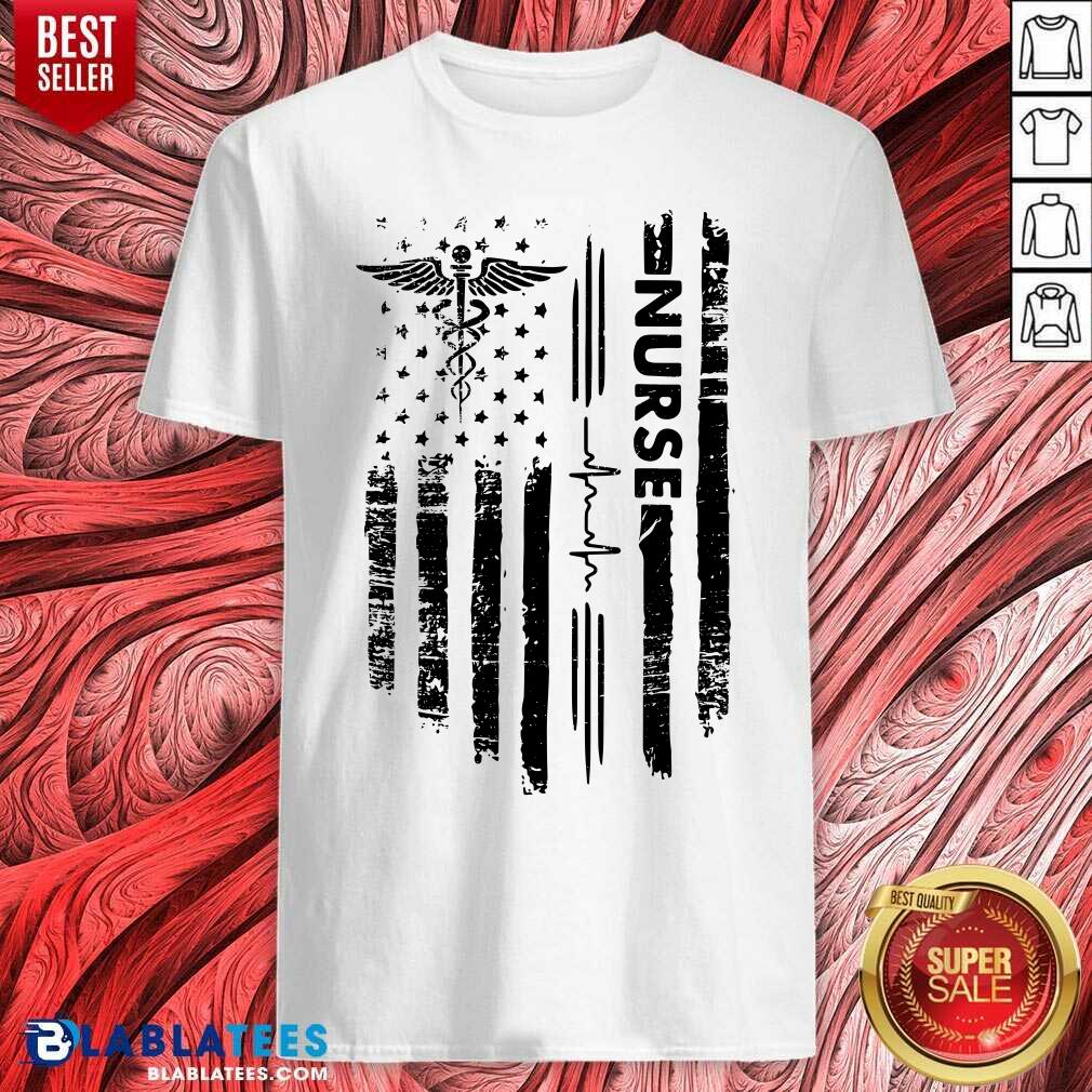 American Flag Nurse Shirt