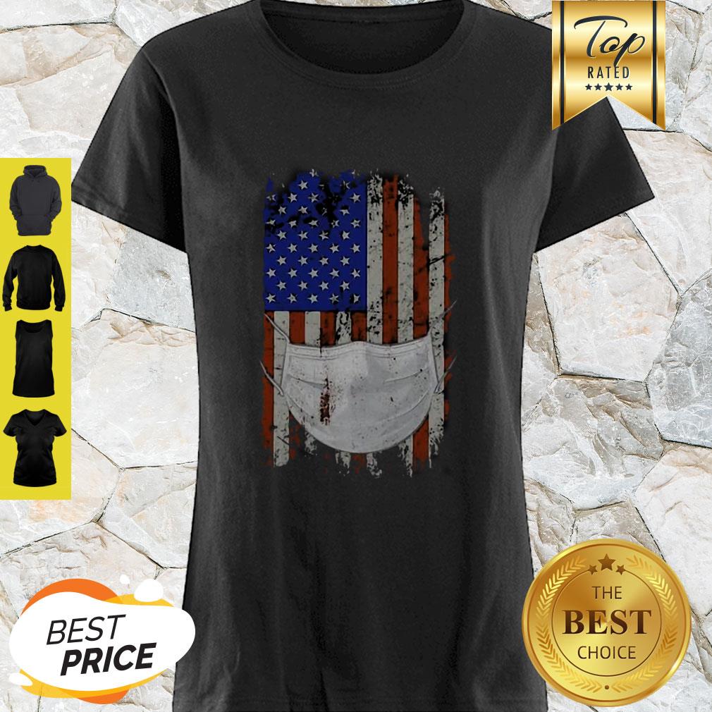 American Flag Quarantined Coronavirus Covid-19 Shirt