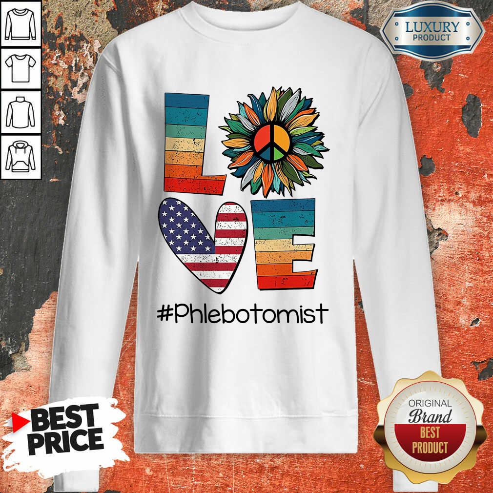 American Love Phlebotomist Shirt