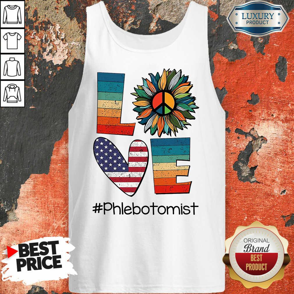 American Love Phlebotomist Shirt