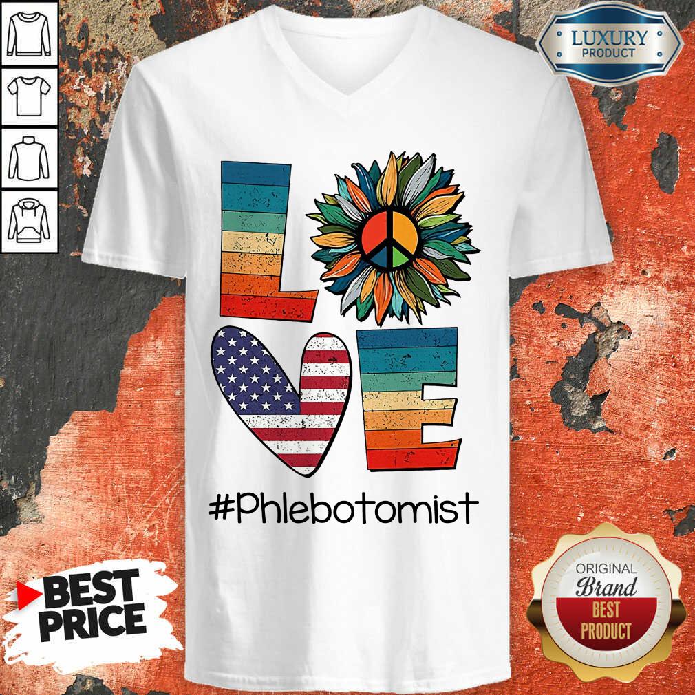 American Love Phlebotomist Shirt
