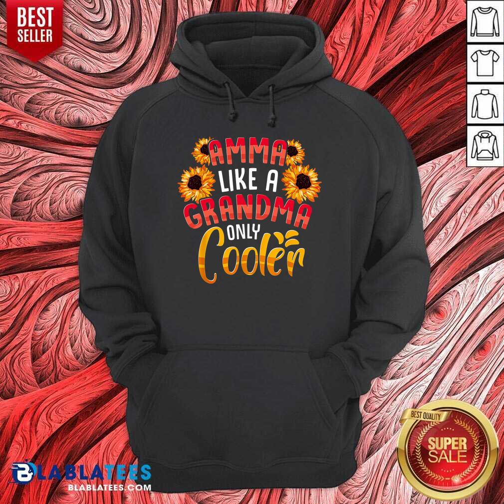 Amma Like A Grandma Only Cooler Sunflower Shirt