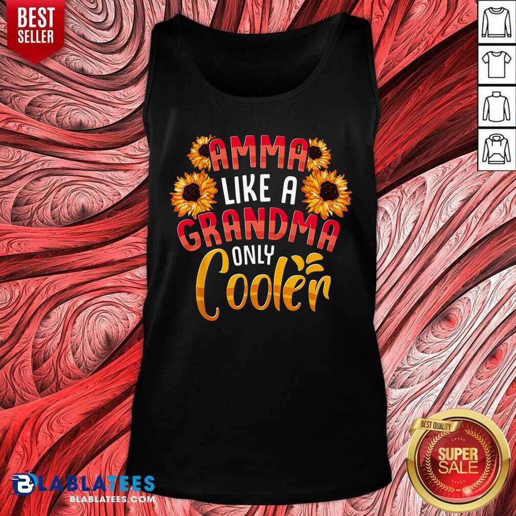 Amma Like A Grandma Only Cooler Sunflower Shirt