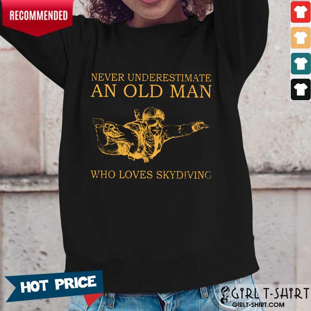 An Old Man Who Loves Skydiving Shirt