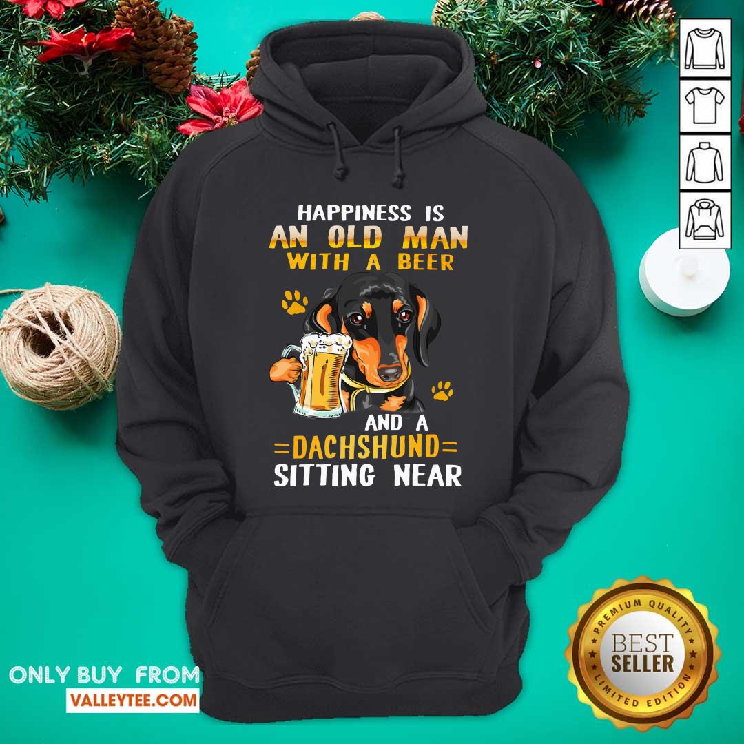 And Old Man With A Beer Dachshund Shirt