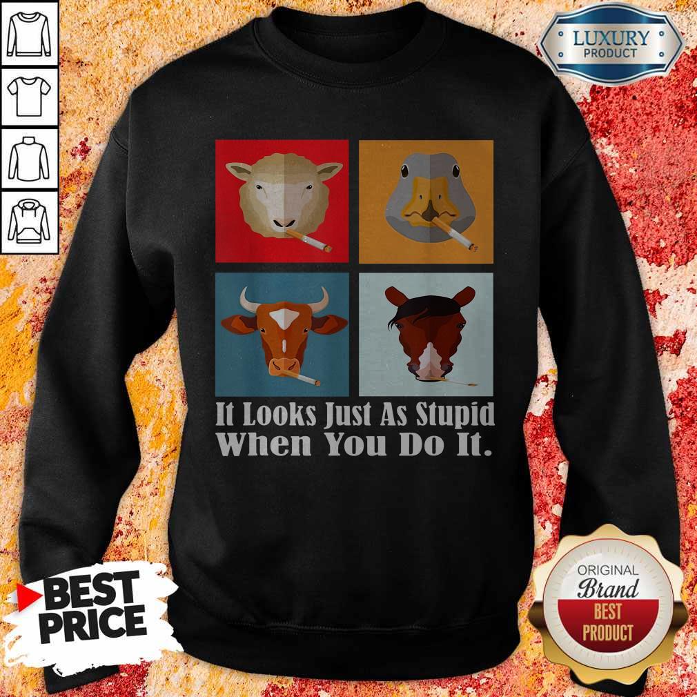 Animals with Cigars It Looks Just As Stupid When You Do It T-Shirt
