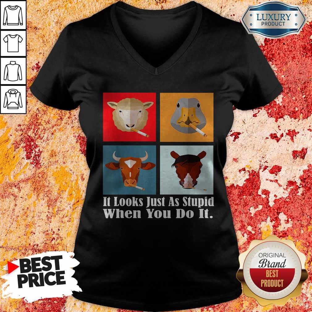 Animals with Cigars It Looks Just As Stupid When You Do It T-Shirt