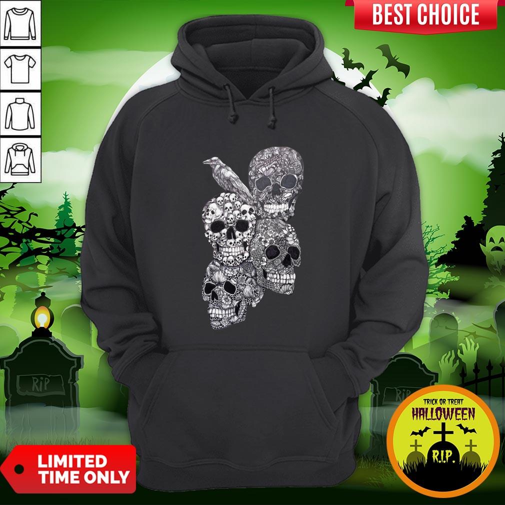 Artistic Rage Skulls And Raven Day Of The Dead Shirt