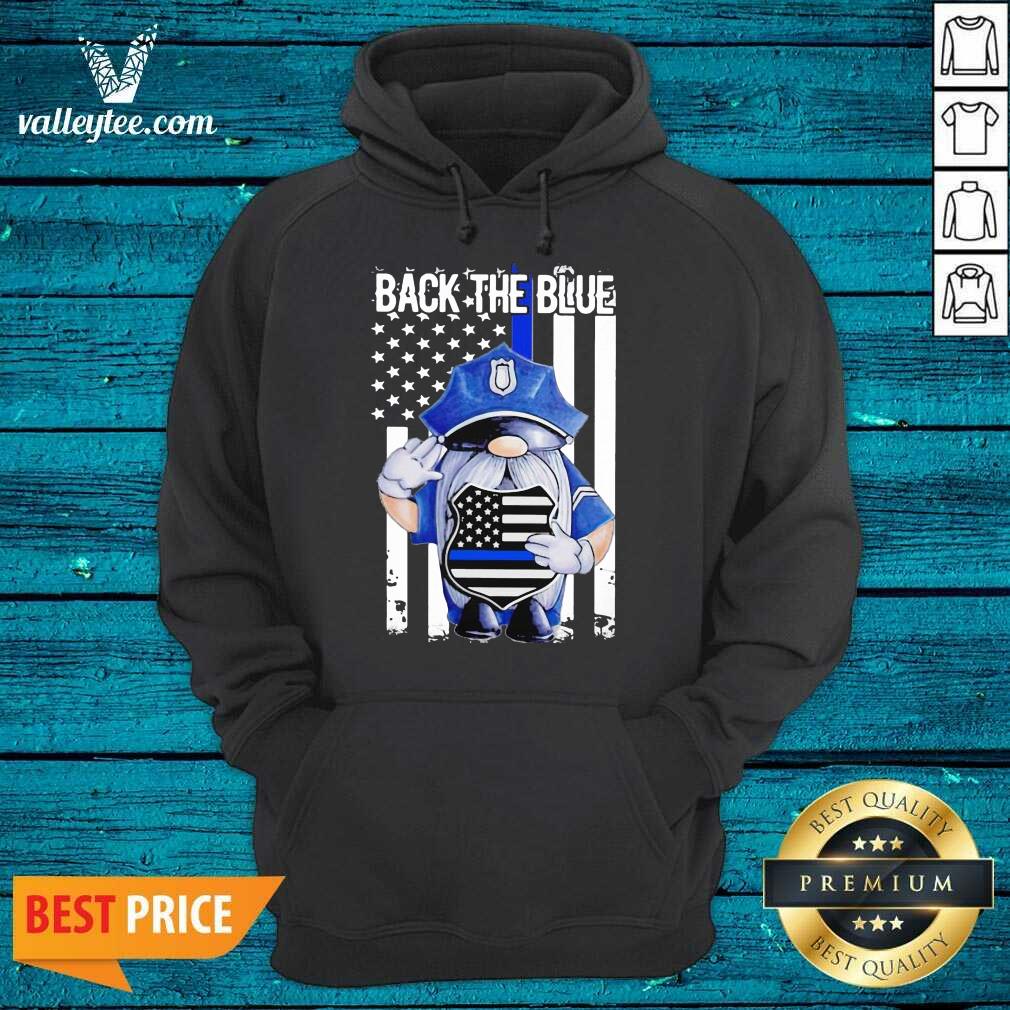 Attractive Back The Blue Drawf American Flag Shirt
