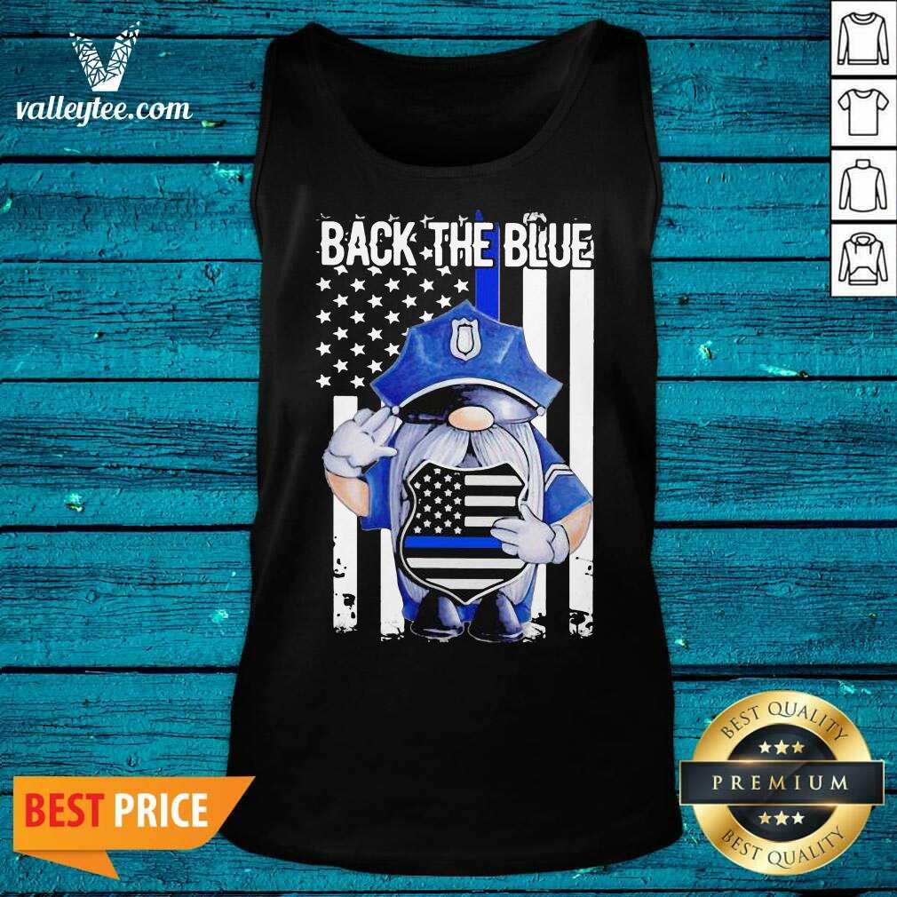 Attractive Back The Blue Drawf American Flag Shirt