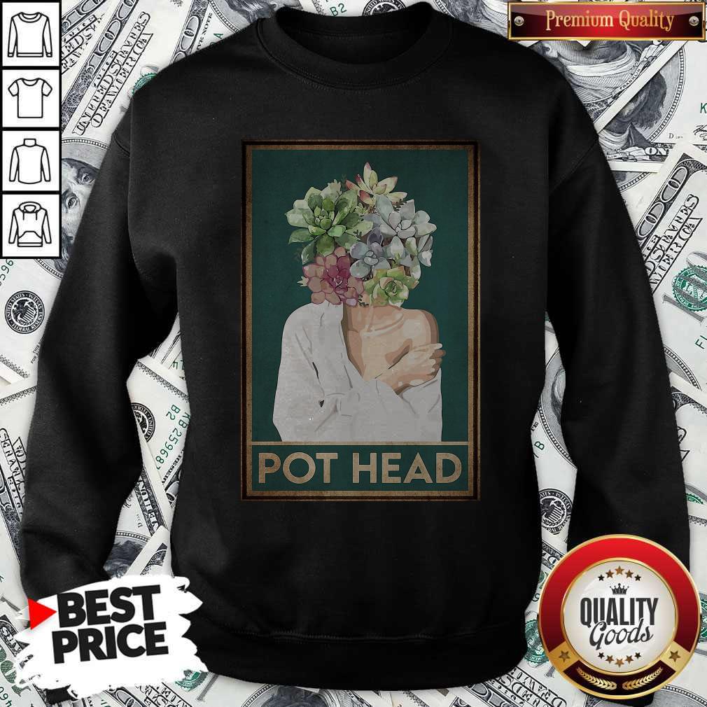 Attractive Girl Garden Pot Head Flower Shirt