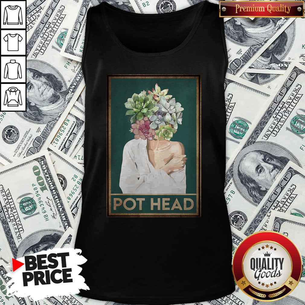 Attractive Girl Garden Pot Head Flower Shirt