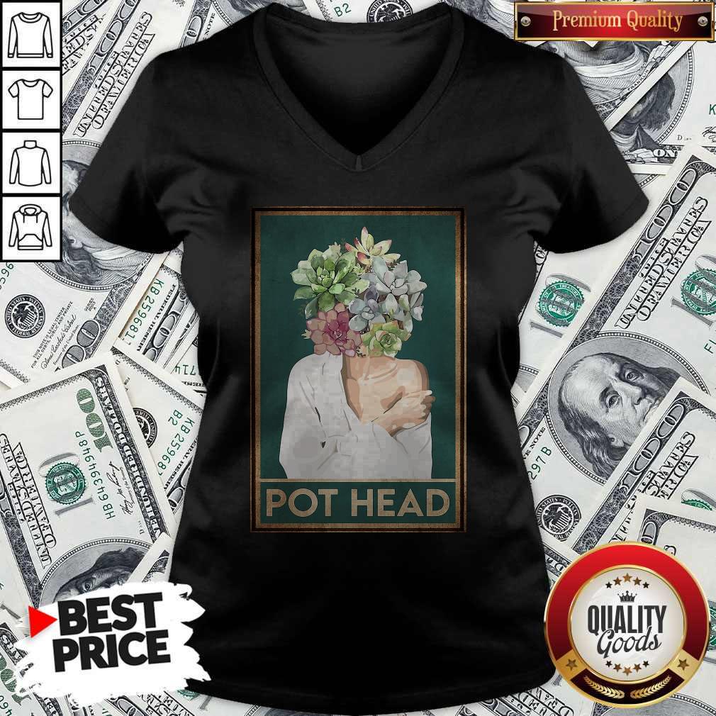 Attractive Girl Garden Pot Head Flower Shirt