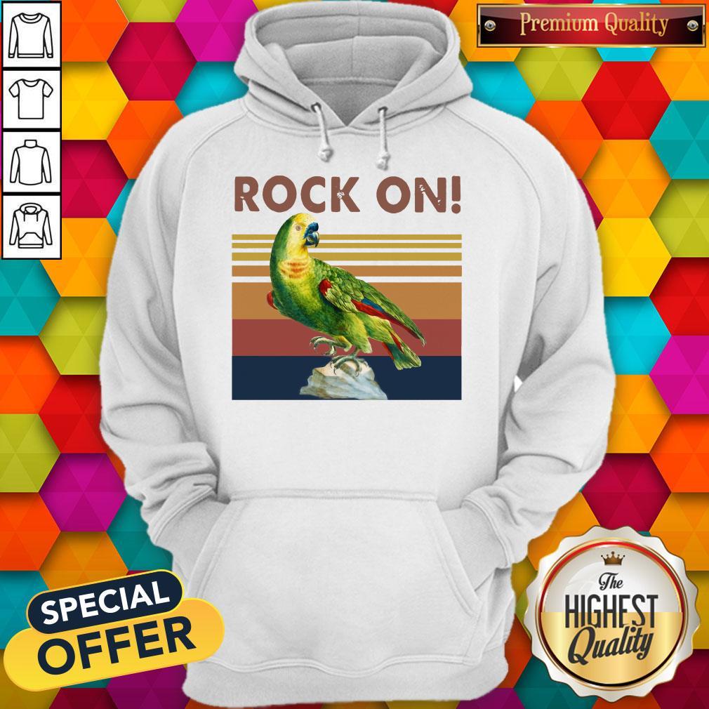 Attractive Parrot Rock On Vintage Shirt