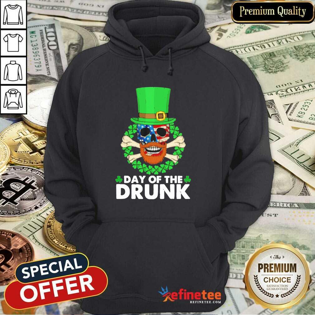 Attractive Skull Face Mask American Flag Day Of The Drunk Shirt