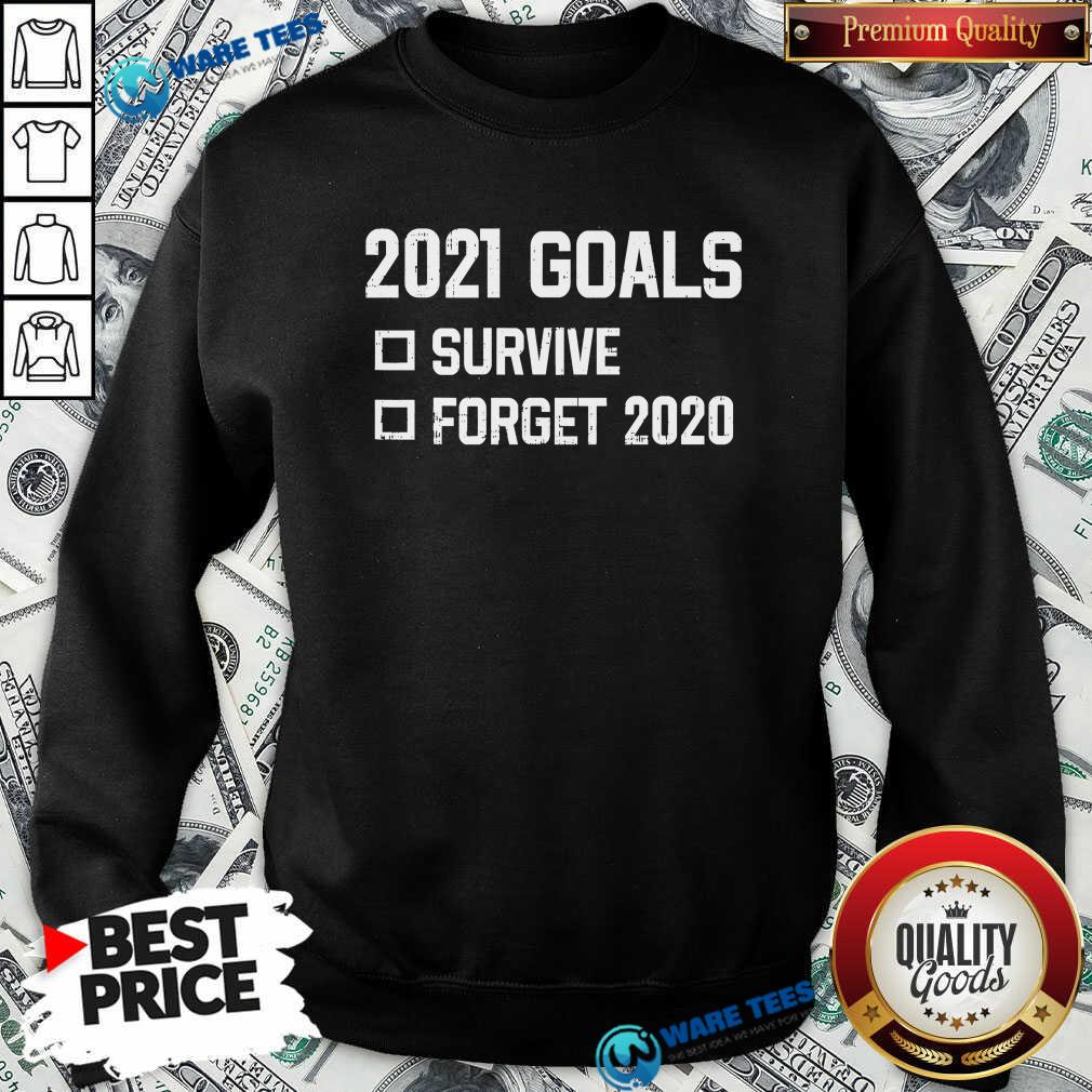 Awesome 2021 Goal Survive Forget 2020 New Year Quarantine Shirt