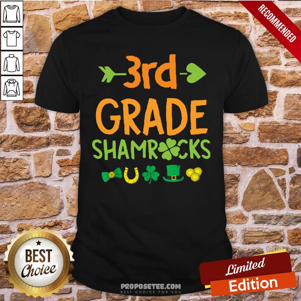 Awesome 3rd Grade Shamrock St Patricks Day Shirt