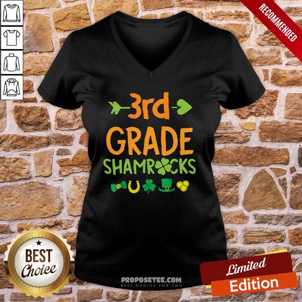 Awesome 3rd Grade Shamrock St Patricks Day Shirt