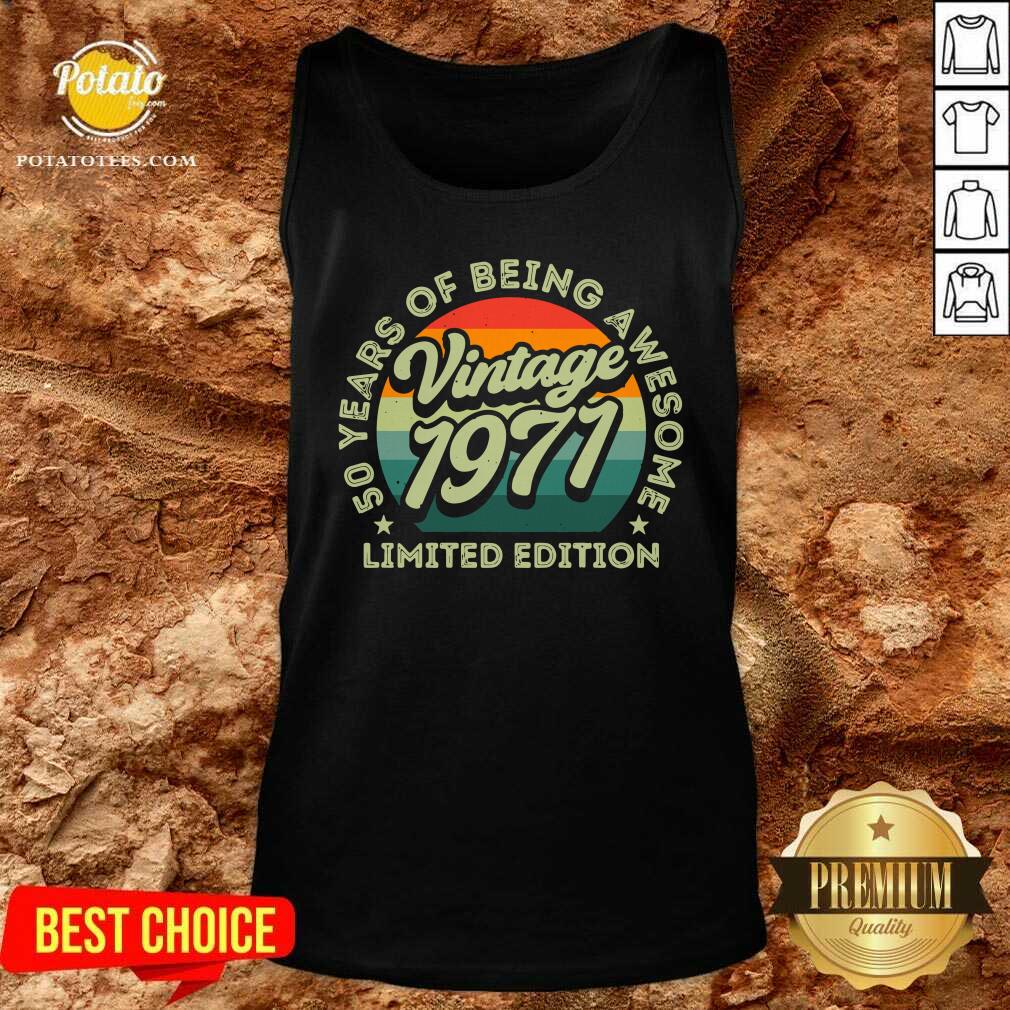 Awesome 50 Years Of Being Awesome Limited Edition 1971 Vintage Shirt
