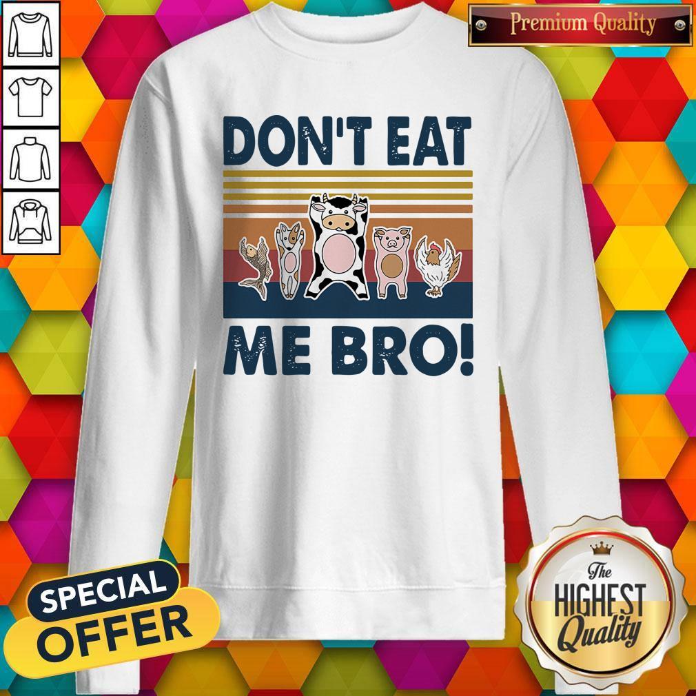 Awesome Animal Dont Eat Me Bro Vintage Retro Shirt