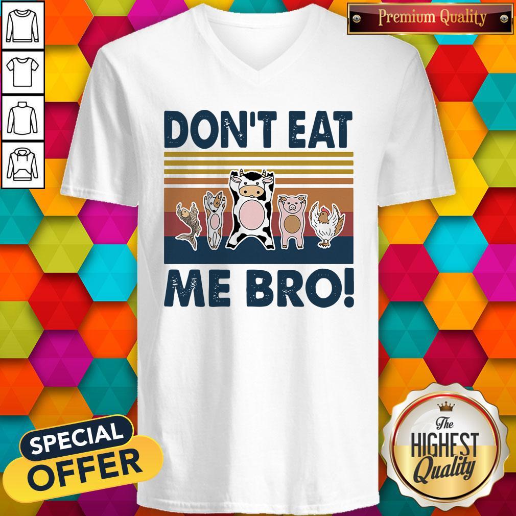 Awesome Animal Dont Eat Me Bro Vintage Retro Shirt