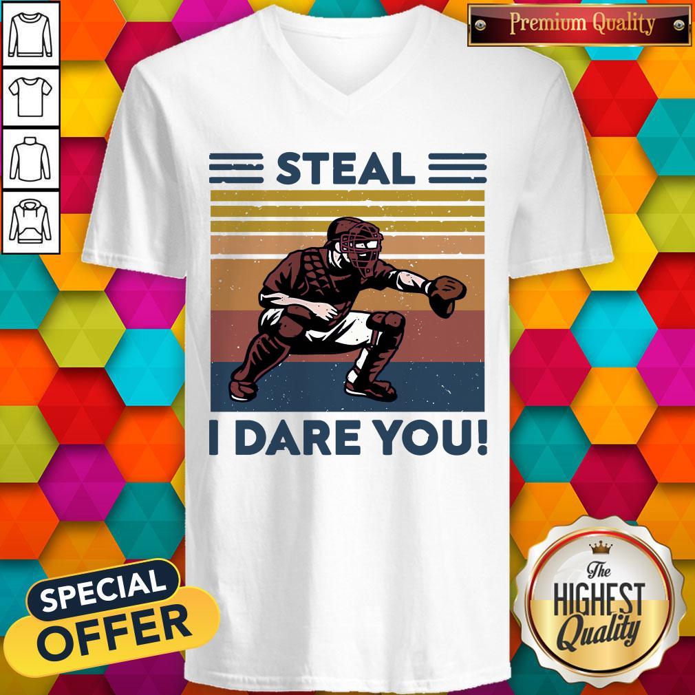Awesome Baseball Steal I Dare You Vintage Shirt