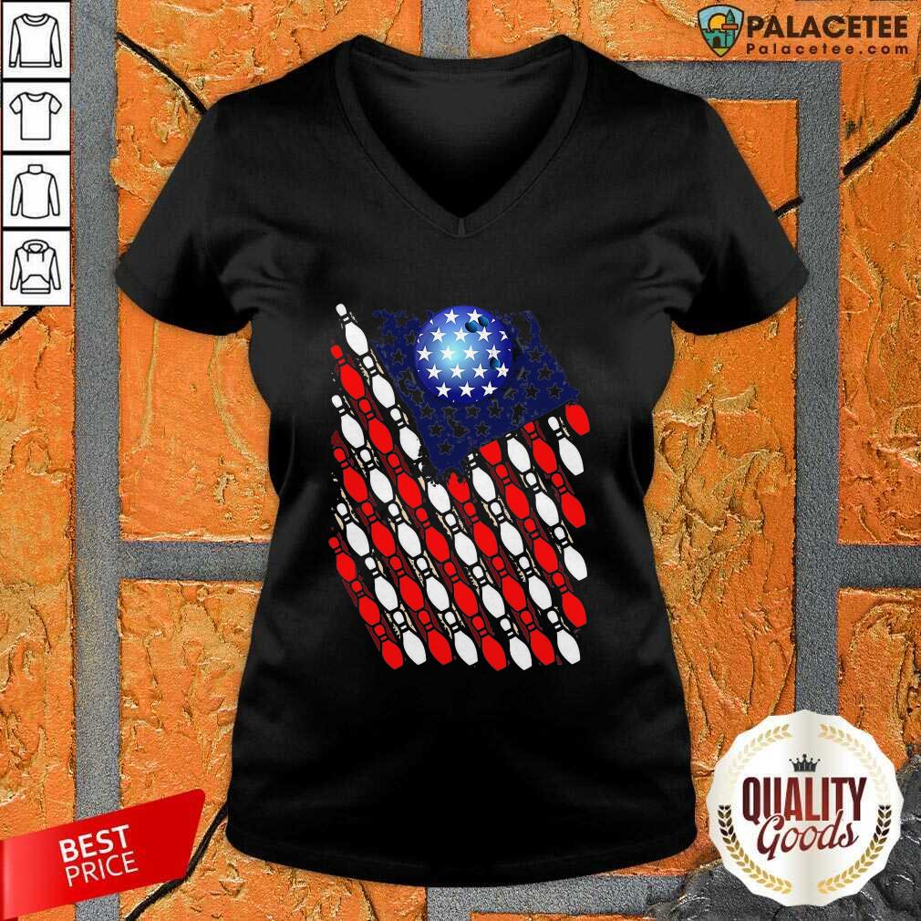 Awesome Bowling American Flag 2020 Shirt