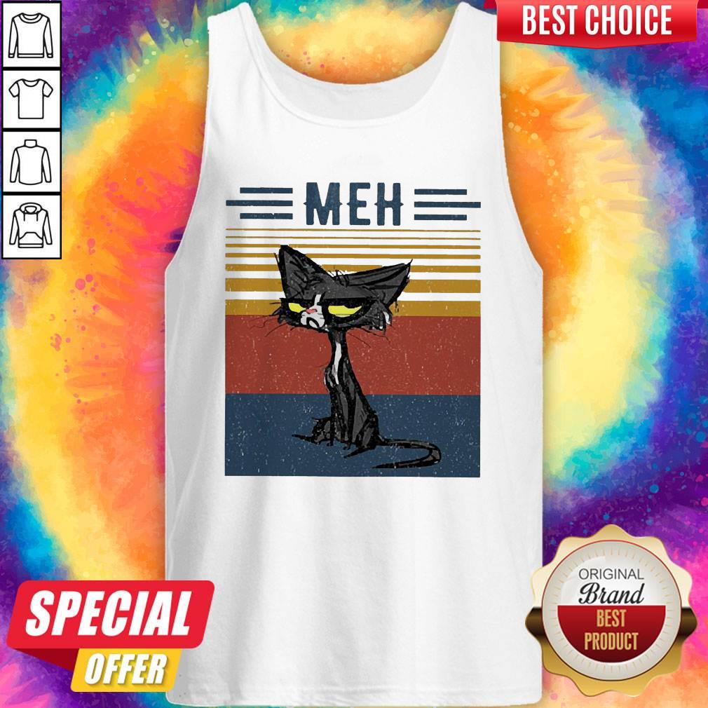 Awesome Cat Meh Vintage Shirt
