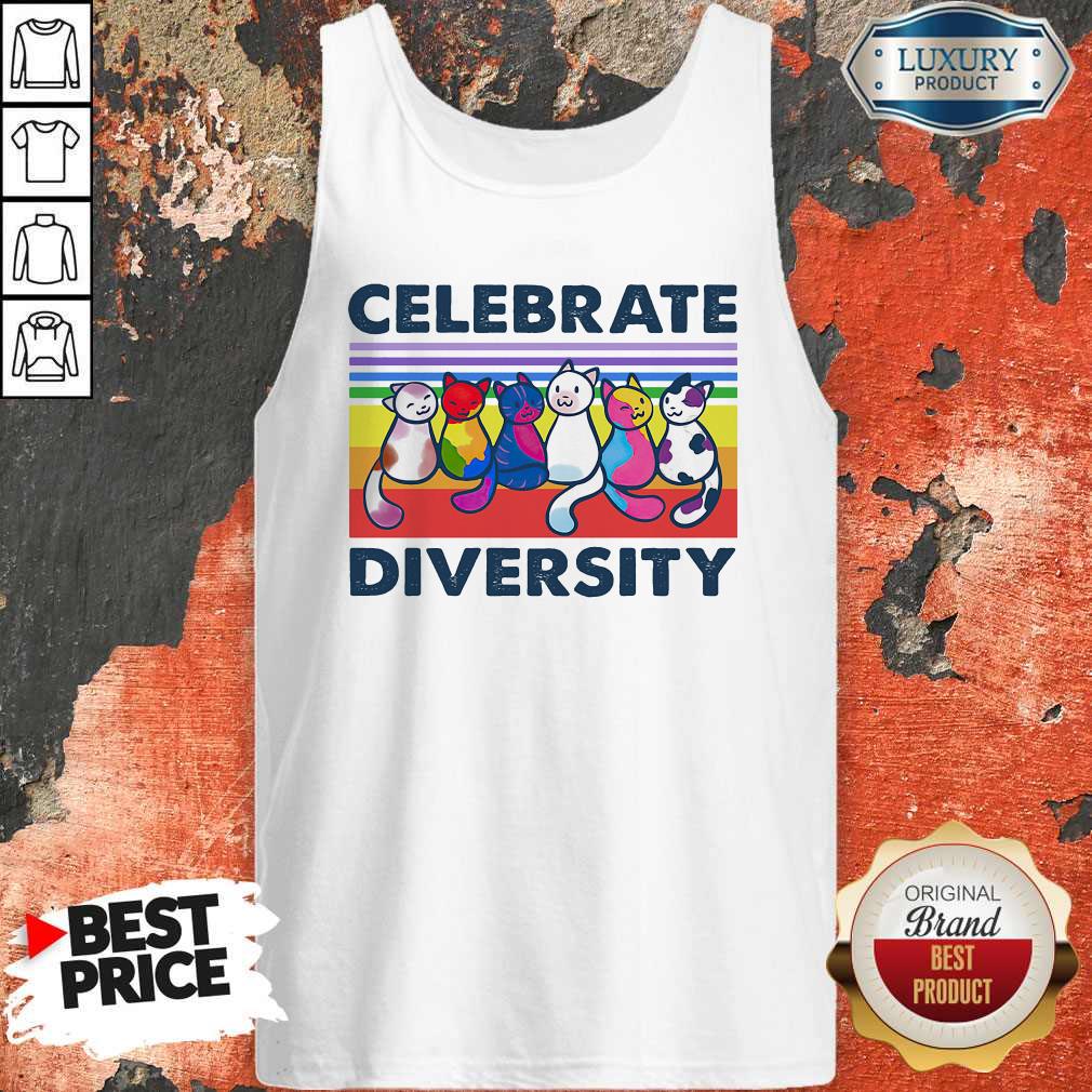 Awesome Cats Celebrate Diversity Vintage Shirt