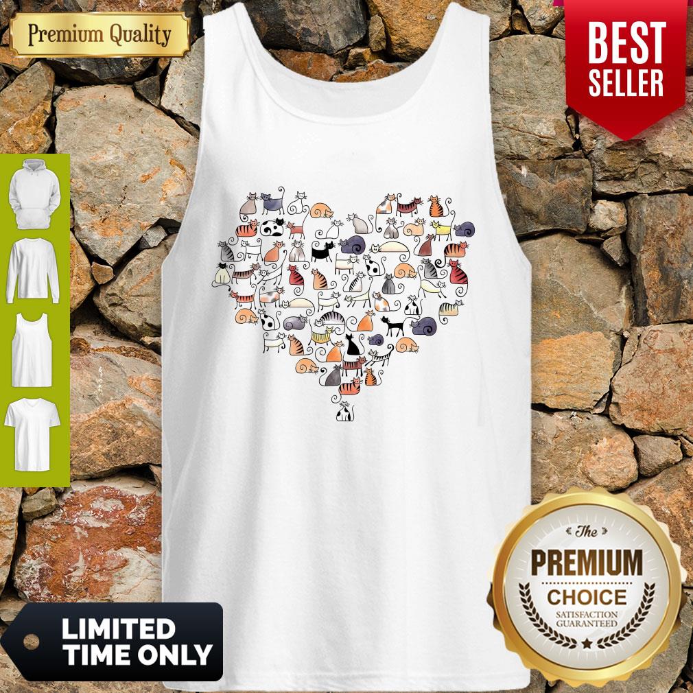 Awesome Cats In The Heart Shirt