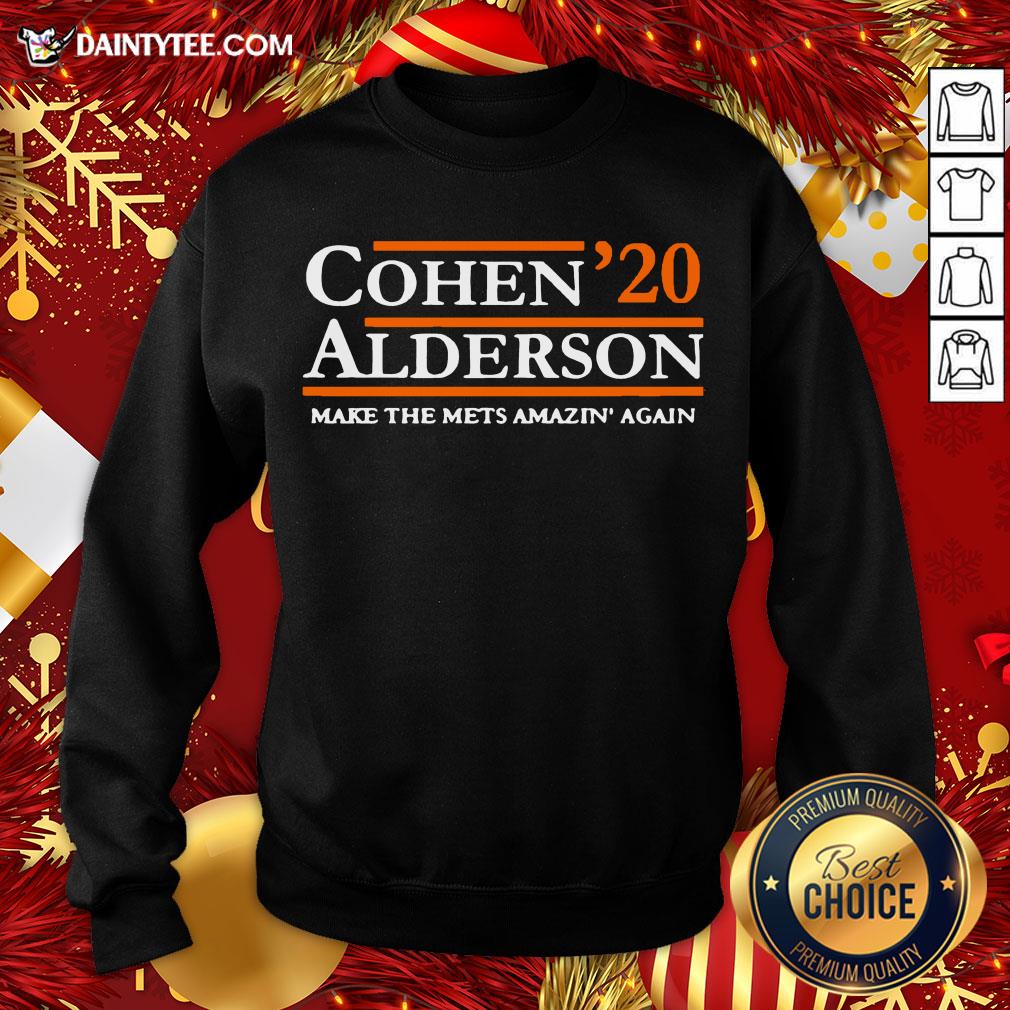 Awesome Cohen Alderson 2020 Make The Mets Amazin’ Again Shirt