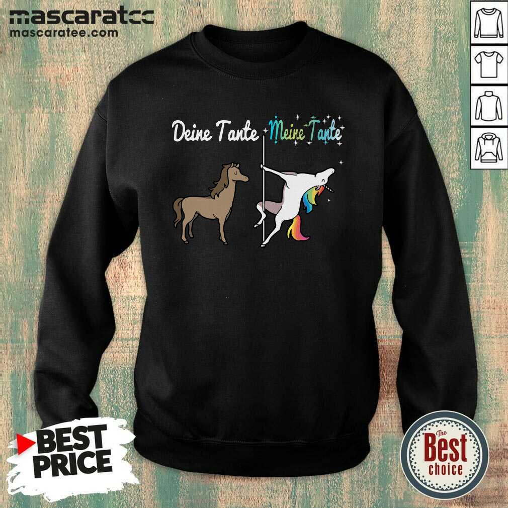 Awesome Deine Tante Meine Tante Unicorn Funny Shirt