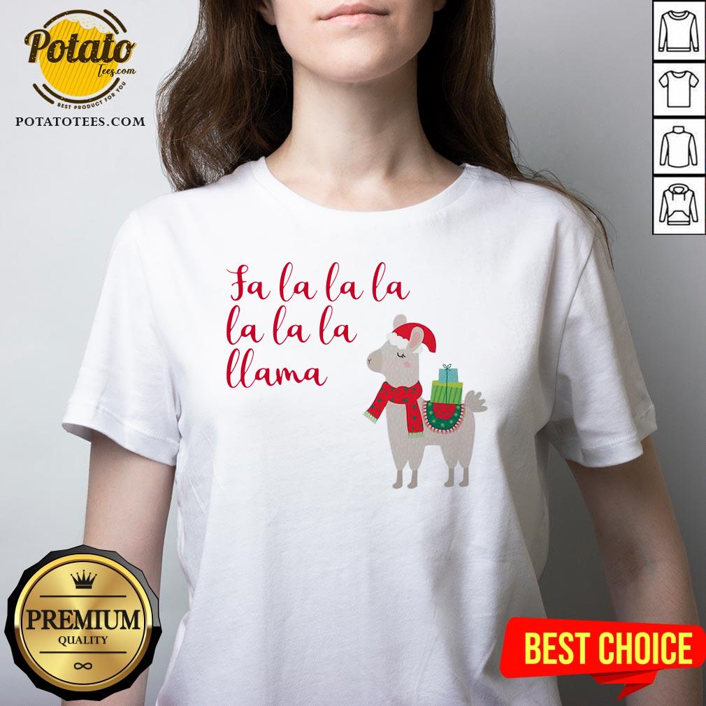 Awesome Fa La La La La La La Llama Christmas Shirt