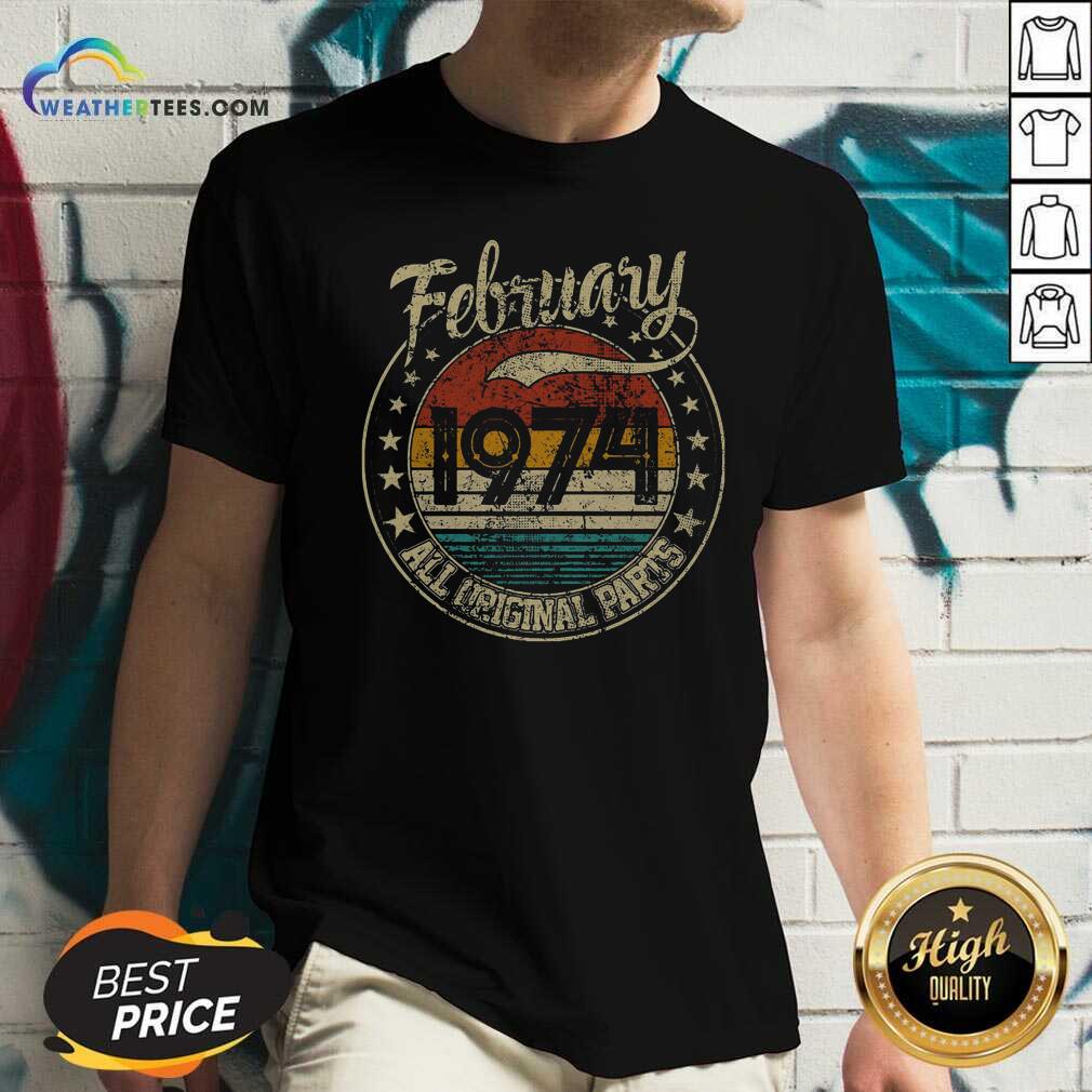Awesome February 1974 All Original Parts Vintage Shirt