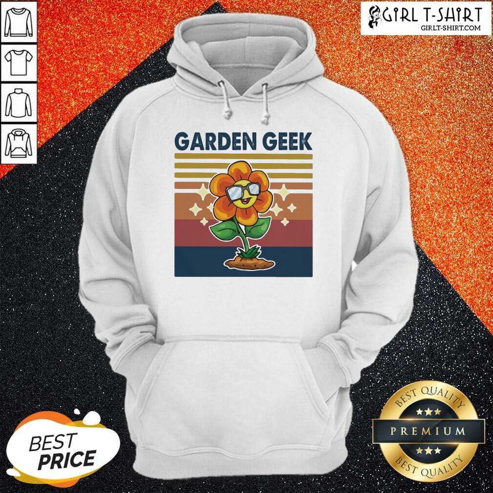 Awesome Garden Geek Sun Flower Happily Vintage Shirt