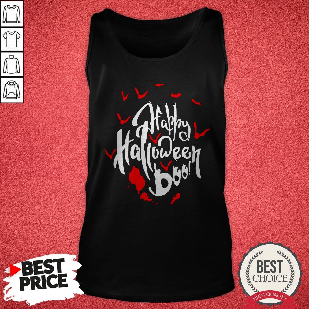 Awesome Ghosts And Bats Witch Happy Halloween Boo Shirt