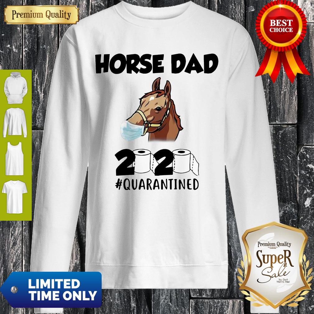 Awesome Horse Dad Face Mask 2020 Toilet Paper Quarantined Shirt