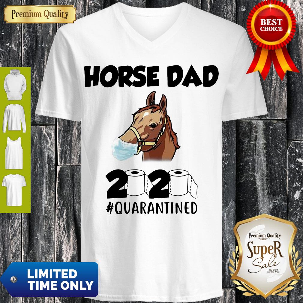 Awesome Horse Dad Face Mask 2020 Toilet Paper Quarantined Shirt